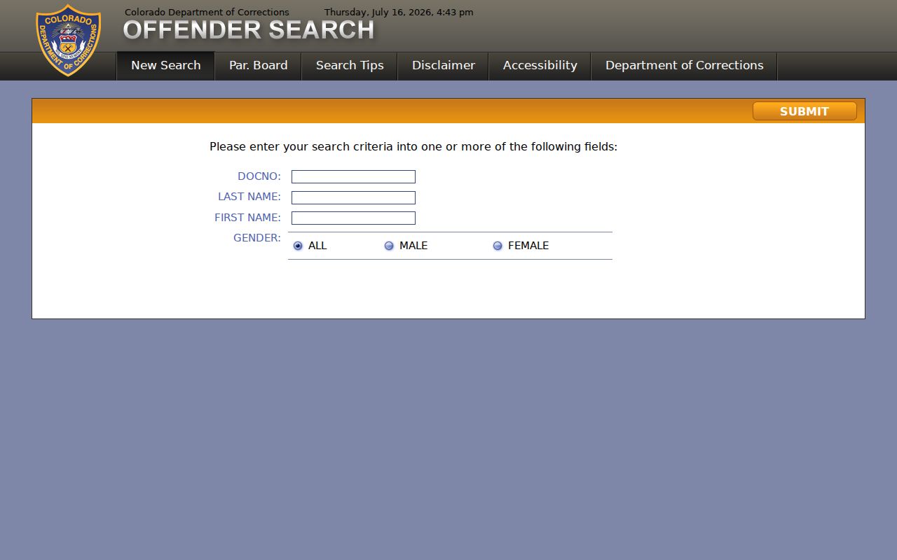 Lake County arrest lookup Colorado corrections search