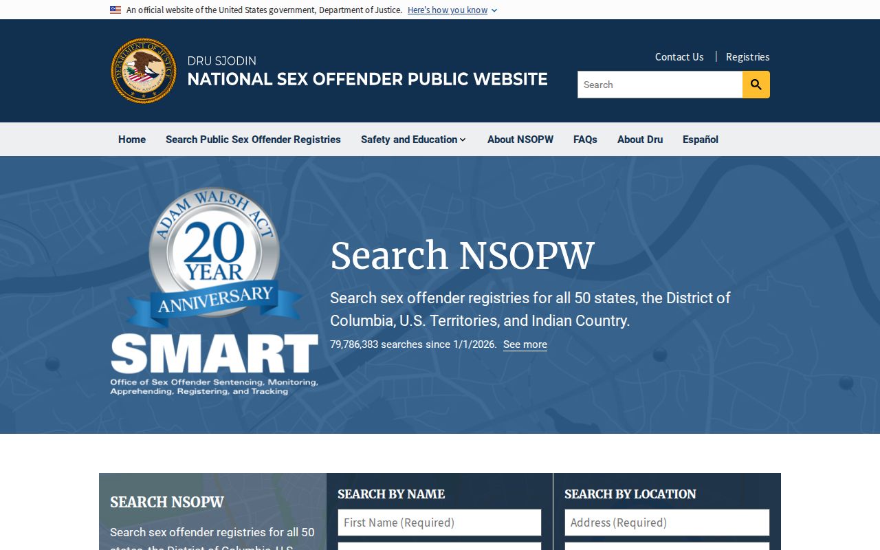 Lake County sex offender search through national registry